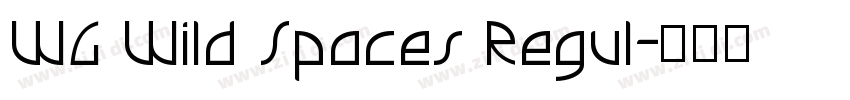 WG Wild Spaces Regul字体转换